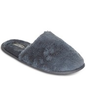Flora Nikrooz Womens Faux Fur Closed Toe Slippers Size Small Color Gray - £22.06 GBP