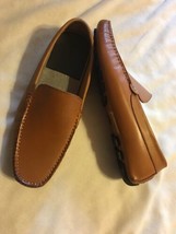 Zanzara Picasso II Driver Shoes Cognac Leather Slip-on Loafer SZ 9 NEW - £74.18 GBP