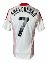 Andriy Shevchenko Firmado AC Milan Adidas 2003 UEFA Campeones Liga Camiseta Bas - £310.08 GBP
