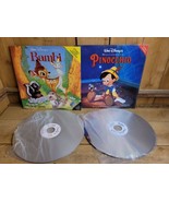 Laserdisc Walt Disney Classic Bambi and Masterpiece Pinocchio Lot of 2 - $52.94