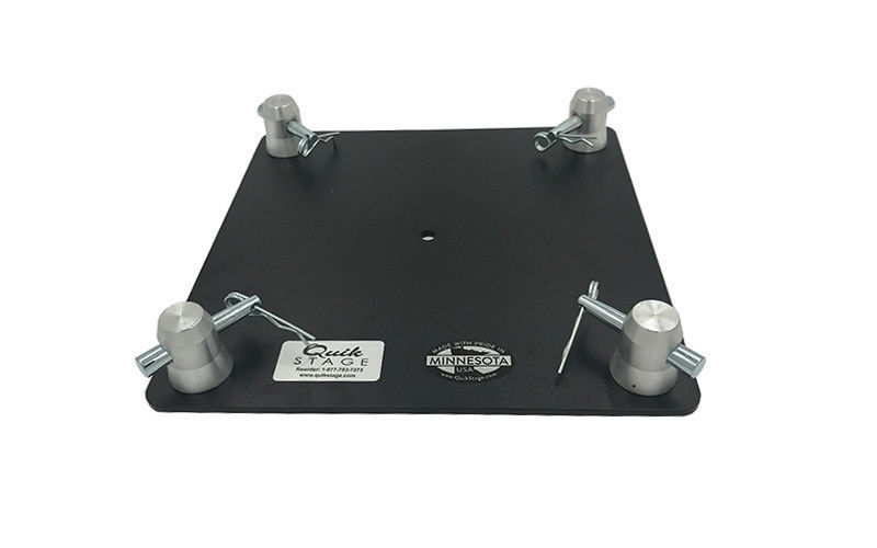 12&quot; x 12” Black Aluminum Truss Base/Top Plate Fits Global Truss F34 SQ &amp;... - $77.99