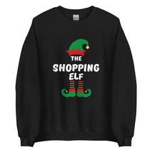 Shopping Elf Funny Christmas Sweatshirt| Matching Christmas Elf Group Gift Sweat - $28.91+