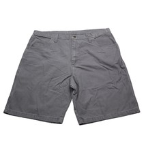 Wrangler Shorts Mens 42 Gray Carpenter Khaki Cargo Outdoors Pockets Work... - £13.96 GBP