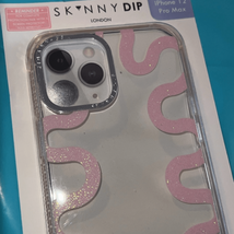 Skinny Dip London, iPhone 12 Pro Max shock absorbent phone case pink squiggle - £9.36 GBP