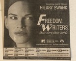 Freedom Writers Vintage Tv Print Ad Hillary Swank TV1 - $5.93