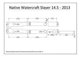 2013 Native Watercraft Slayer 14.5 Kayak Boat EVA Foam Deck Floor Pad Flooring - £119.90 GBP