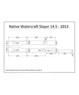 2013 Native Watercraft Slayer 14.5 Kayak Boat EVA Foam Deck Floor Pad Fl... - €129,06 EUR