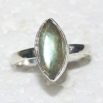 925 Sterling Silver Natural Labradorite Ring Birthstone Handmade, Jewelry-
sh... - £25.66 GBP