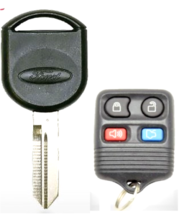 Ford 4B Remote + Ford H92 H84 4D63 Uncut Chiped Key ( SA ) Black LOGO USA Seller - £12.13 GBP