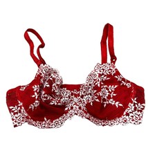 Wacoal 34C #65191 Embrace Lace Underwire Bra Red - £21.02 GBP