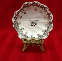 Royal Albert Congratulations 25th  Silver Anniversary Candy Dish - $16.72