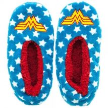 Wonder Woman Soft Cozy Slipper Socks L/XL Fits Men 9-11 &amp; Womens 10-12 - £17.25 GBP