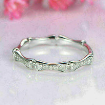 1Ct Round Cut VVS1/D Diamond Engagement Band Ring 14K White Gold Finish - $112.49