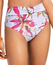 bar III Womens Printed High-Waist Bikini Bottoms Color Wild Tropic Color S - £26.28 GBP