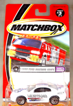 2001 Matchbox #3/75 Daddy&#39;s Dreams 1999 FORD MUSTANG COUPE White w/Flower10Spoke - £9.04 GBP