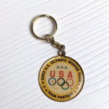 Vintage 2002 USA Olympic Winter Team Salt Lake City Utah Team Partners Keychain - £7.77 GBP
