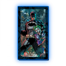 Batman and The Joker LED Mini Poster Mountable Wall Light Multi-Color - £107.08 GBP