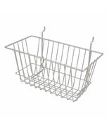 Chrome Narrow Basket For Grid Or Pegboard Pack Of 6 - £44.26 GBP