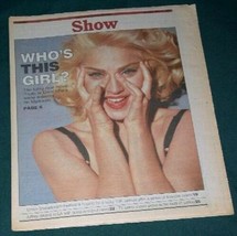 MADONNA SHOW NEWSPAPER SUPPLEMENT VINTAGE 1991 - $24.99