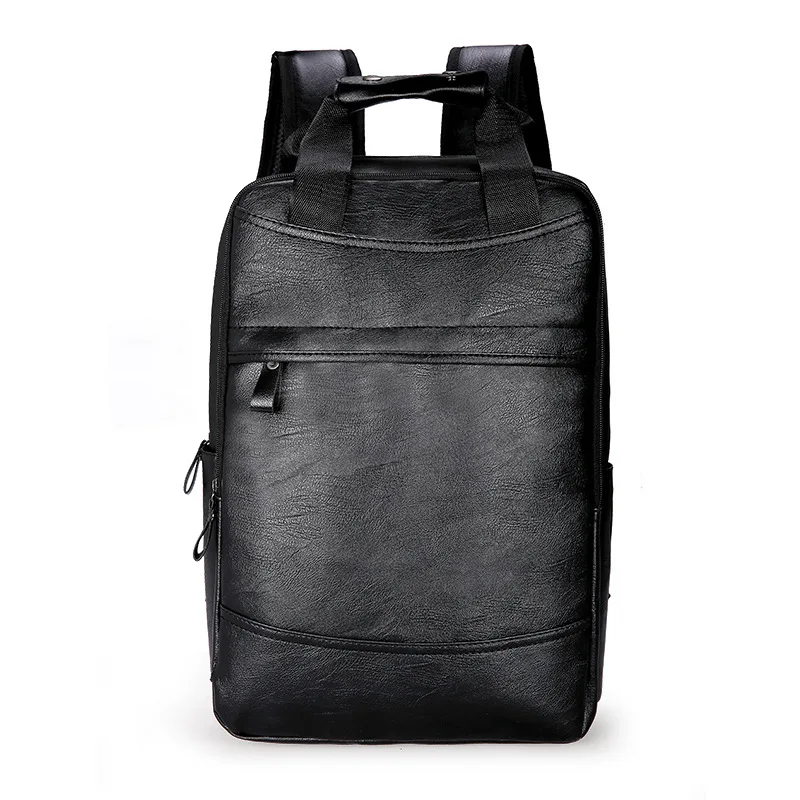 Backpack Leather School Backpacks Bag Fashion Waterproof Travel Bag Casual Leath - £22.81 GBP