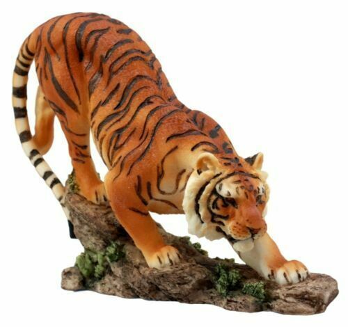 Ebros Orange Bengal Tiger Figurine 6"H Indian Sumatran Stealth Hunter Giant Cat