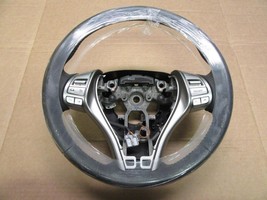 OEM 13-16 Nissan Altima Sedan Charcoal Black Leather Steering Wheel 48430-3TA2A - $148.49