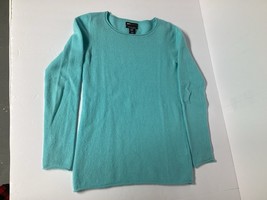 Jones &amp; Co Jones New York 2 ply Cashmere Women&#39;s Aqua Sweater Size XS bu... - $22.44