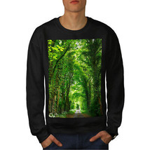 Wellcoda Green Forest Road Mens Sweatshirt, Venice Casual Pullover Jumper - £23.90 GBP+