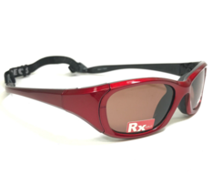 Liberty Sport Rec Specs Sunglasses MX30 Black Red Wrap Frames Red Lenses Strap - £58.40 GBP