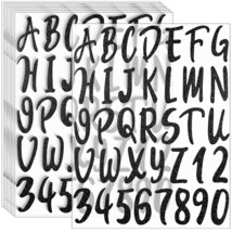 Glitter Alphabet Letter Stickers 360 Pieces 10 Sheets Self Adhesive Blac... - £18.76 GBP