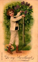 Vintage Udb Postcard Greeting CARD-TO My Sweetheart 1908 -BKC - £3.94 GBP