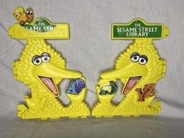 1970s Sesame Street Library Big Bird Yellow Plastic Book Rack End Holder... - $25.00