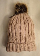 Warm Knit Hat with Fur Pom Pom (one size fits most)   - $9.75