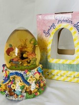 Easter Spring Water Globe Musical &quot; Easter Parade&quot; Egg Shaped In Origina... - £15.44 GBP
