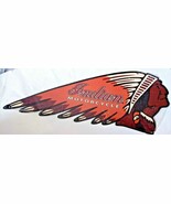 20&quot; Indian Motorcyle Chief Mfg 3d cutout retro USA STEEL plate display a... - $81.33 CAD
