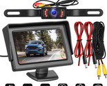 4.3&quot; Car Rear View Backup Camera Waterproof Parking System Night Vision+... - $49.39