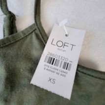LOFT Womens Tank Top Size XS Stretch Green Hunter Outlet Casual Adjustable Strap - £6.10 GBP