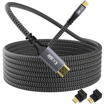 Usb C To Hdmi Cable 15 Feet, 4K@60Hz Hdr Braided Cord, Usb 3.1 Type-C To Hdmi 2. - £34.03 GBP