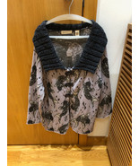 ANTHROPOLOGIE:  Sleeping on Snow, Gray Koi Fish Sweater-Coat/Cardi, Size M - £91.01 GBP