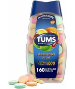 TUMS SMOOTHIES ANTACID ASSORTED FRUIT160.EACH  ULTRA STRENGHT 1000 - £14.01 GBP