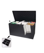 Extra Large 260 Gallon Resin Outdoor Deck Box - Waterproof Storage - $8,413.79 MXN