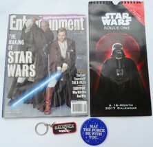 Star Wars Collection 2017 Sixteen Month Calendar 02 Mag Force Button + B... - $39.62 CAD