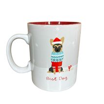German Shepherd Dog in Sweater Best Dog Christmas Ceramic Coffee Cup Mug... - $15.83