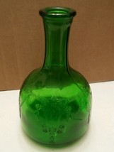 009 Vintage Whitehouse Vinegar Green Glass Bottle, Ballerina Cameo Nice - $24.90