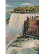 American Falls Goat Island Niagara New York NY Postcard C46 - $2.99