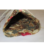 Longaberger BEVERAGE TOTE Bottle Carrier Liner Majolica Garden Flax 2313... - $8.48
