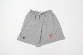 Vintage Russell Athletic Mens Medium Miami University Spell Out Shorts Gray - £38.88 GBP