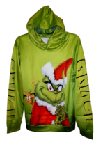 Boy&#39;s and Girl&#39;s Green Grinch Pullover Long Sleeve Hoodie with Pocket - ... - $14.52
