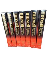 Maxell T-120 Premium High Grade Blank VHS Tapes 7 Videocassettes Sealed - $26.72