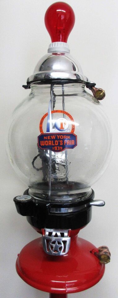 Columbus Model "A" Peanut Dispenser Penny Restored 1939 New York World's Fair Item image 2